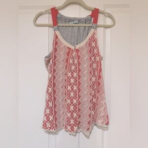 Maurice Sleeveless lace overlay tank top NWOT
